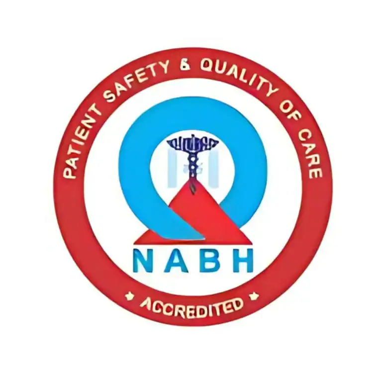 Highly accredited NABH logo emphasizing patient safety and quality of care at the best super speciality hospital in Goa.